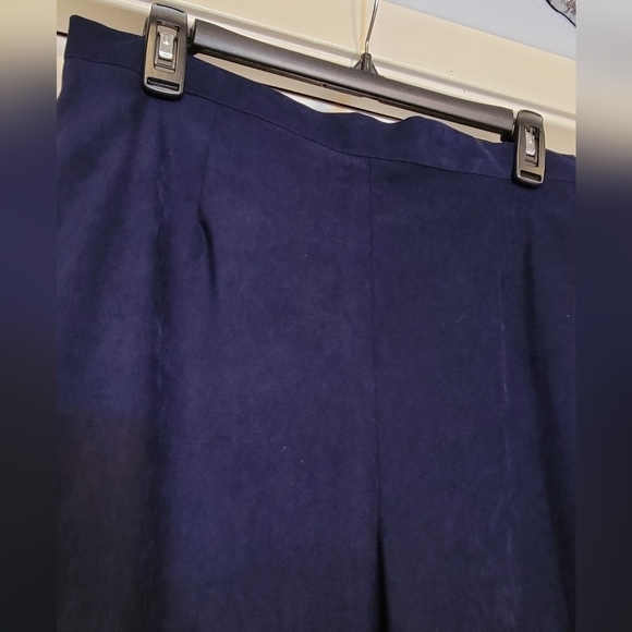 R&K Originals navy blue and Polka Dots 2 Piece Casual Pants Suit Size 14 - Picture 8 of 10